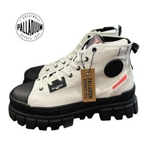 New Palladium Revolt Hi Tx Women's Star White Platform Sneaker Boots 9